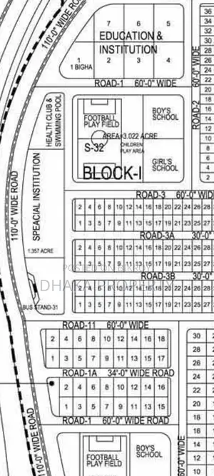 30ft Road 3 Katha South at Sector-16/I