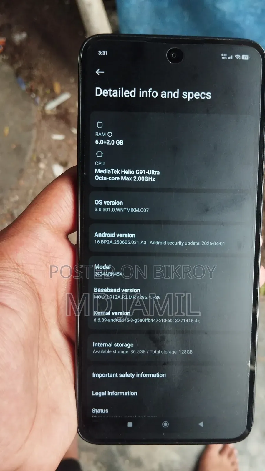 Xiaomi Redmi 13 128 GB Black