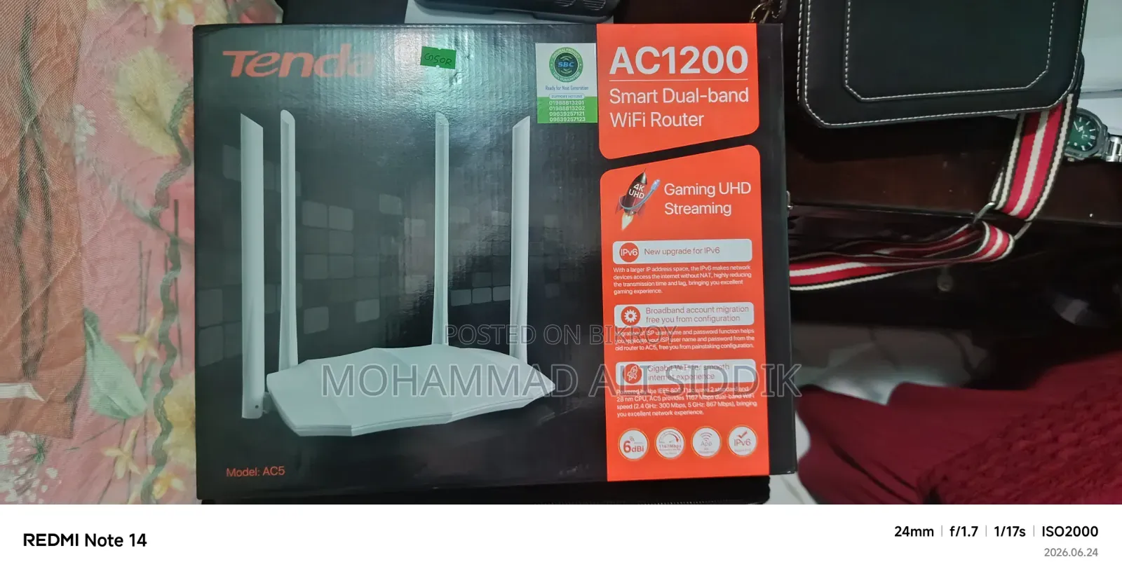 Tenda AC5 AC1200 Dual Band Wi-Fi Router