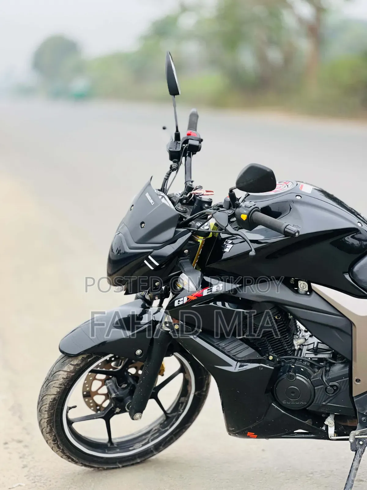 New Suzuki Gixxer Monotone 2023 Black