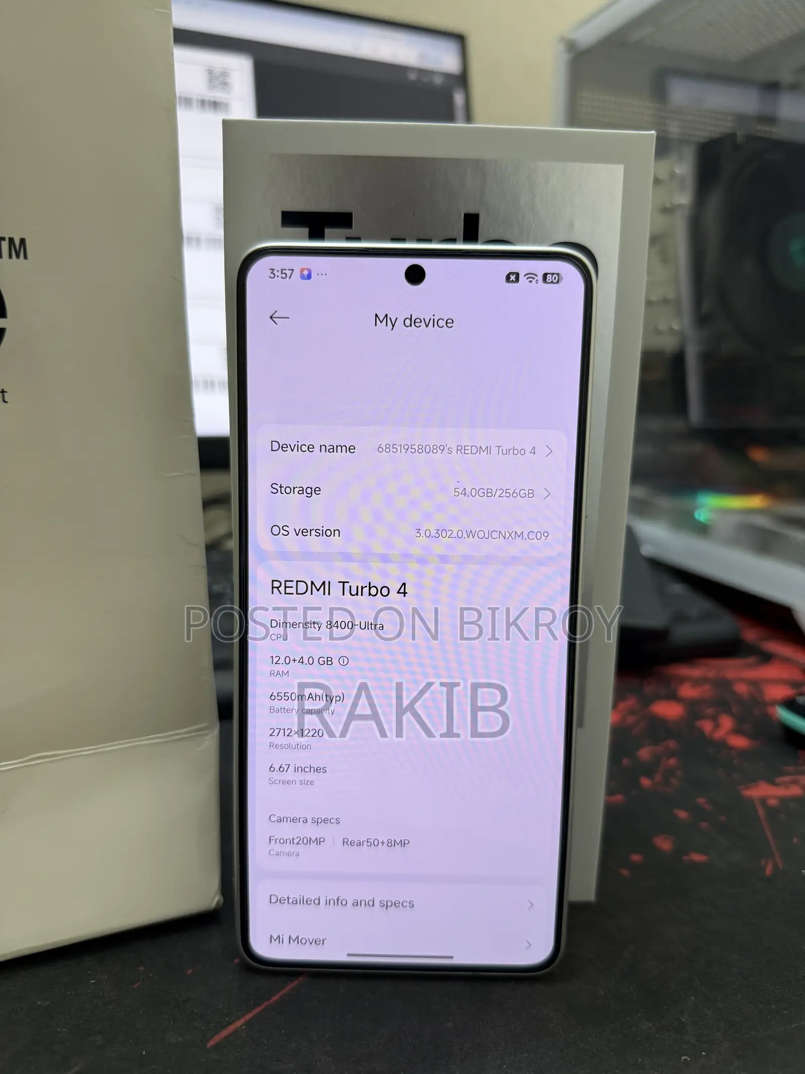 Xiaomi Redmi Turbo 4 256 GB White