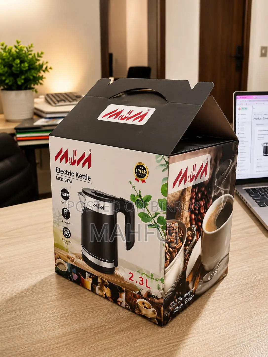 MJM Brand New Electric Kettle (Mej-547a)