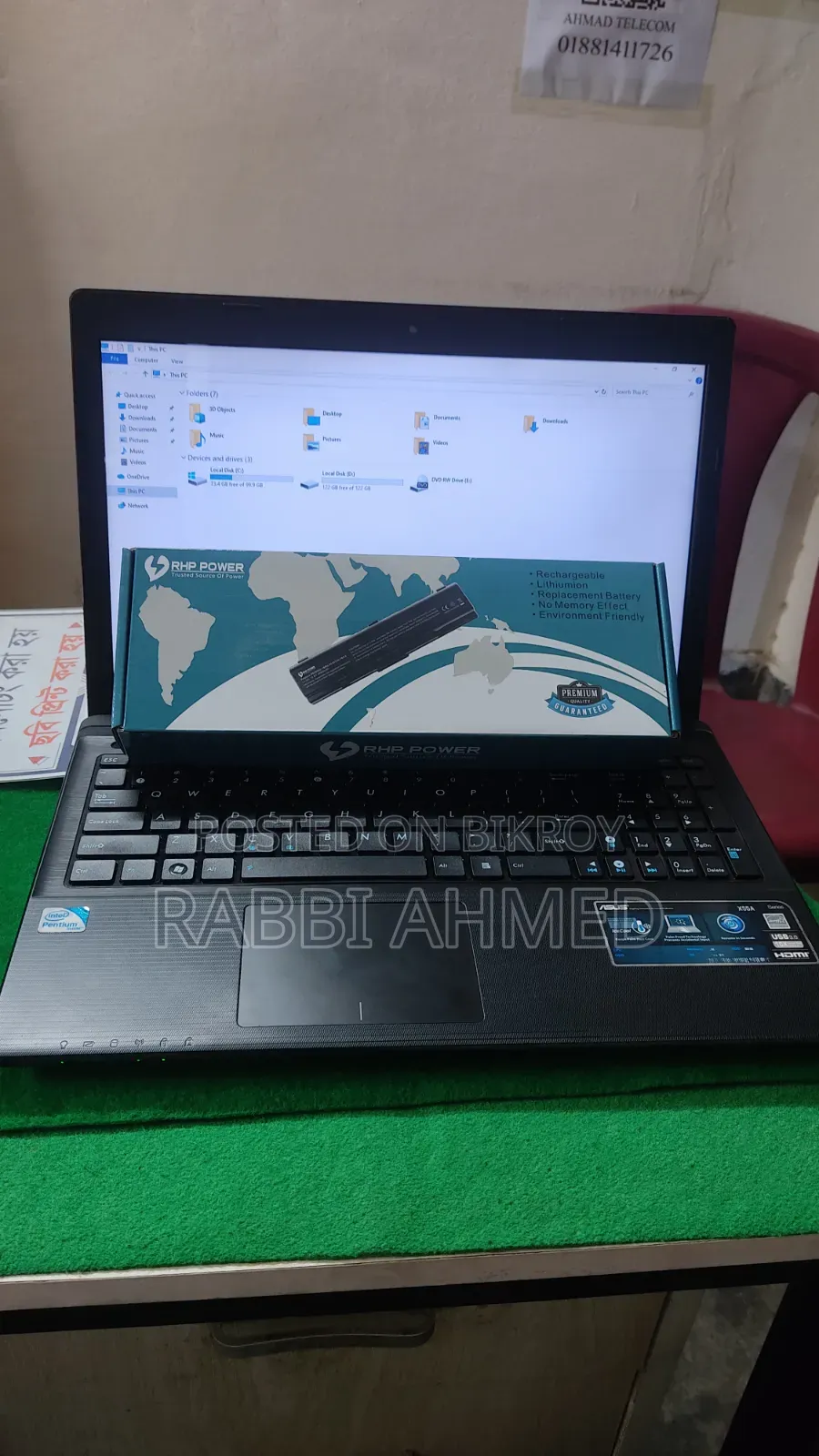 Laptop Asus 4GB Intel Pentium SSD 256GB