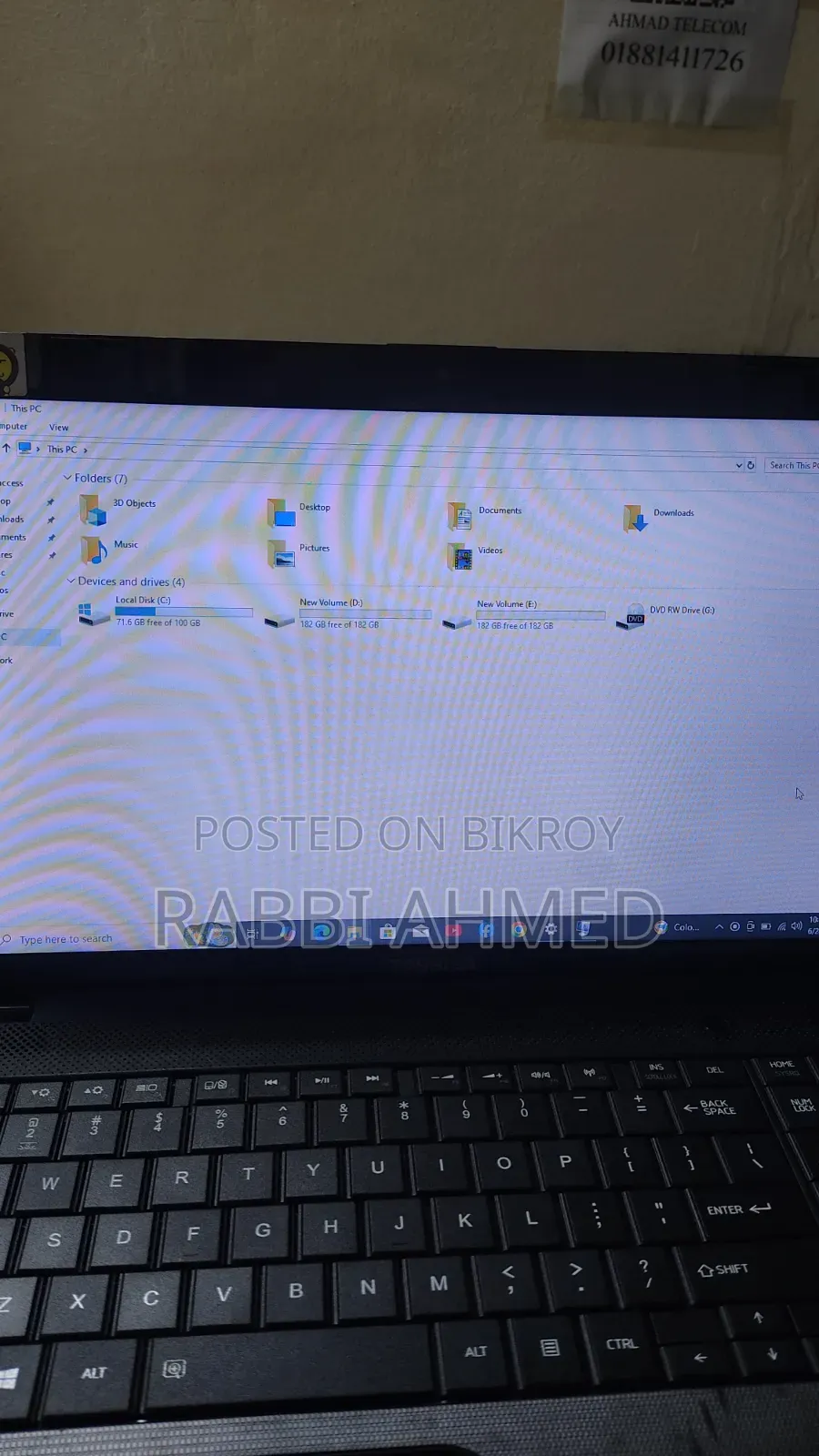 Laptop Toshiba 4GB Intel Core I5 HDD 500GB