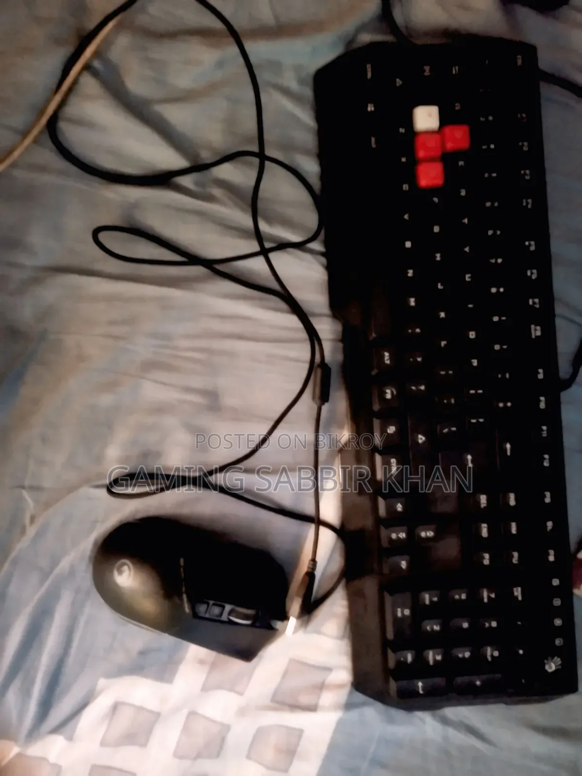 Gaming keyboard and mouse used for 15 days