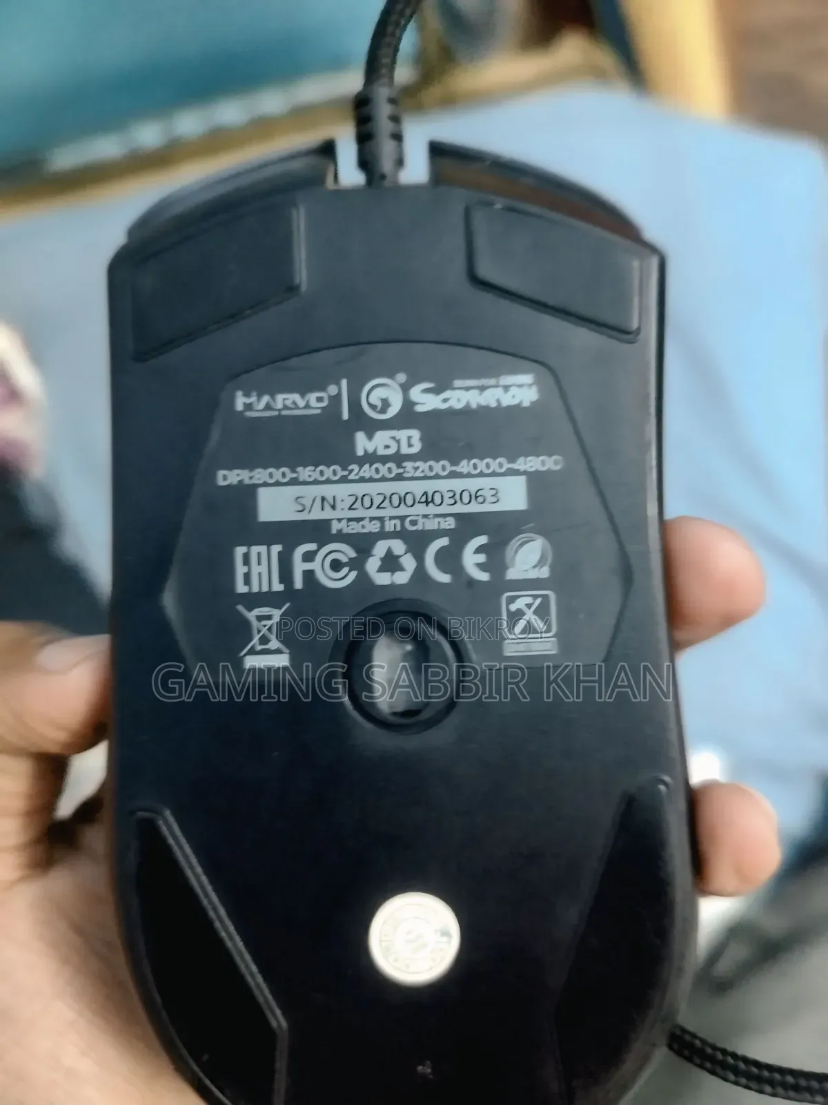 Gaming keyboard and mouse used for 15 days
