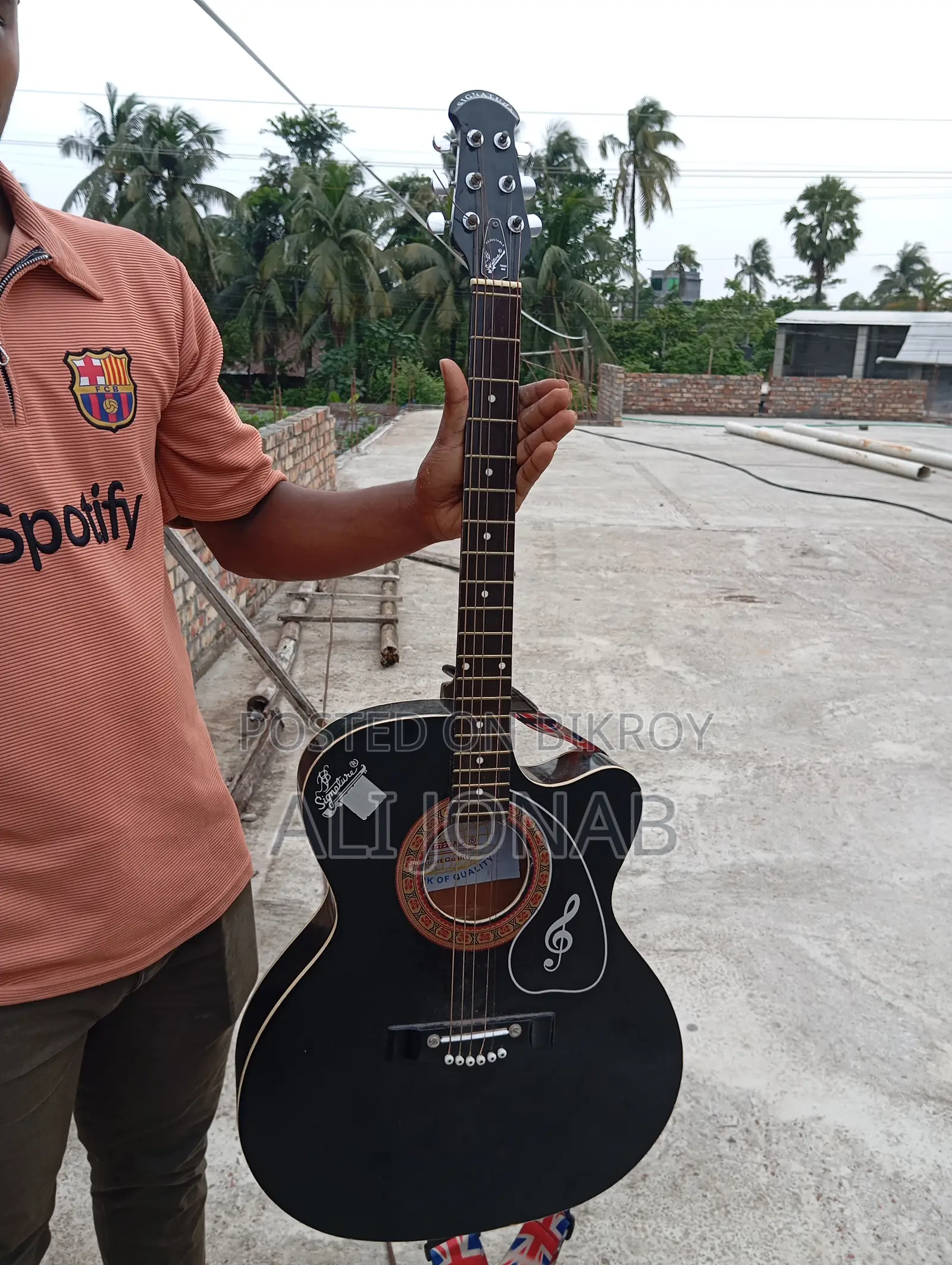 This guitar and country will be sold.