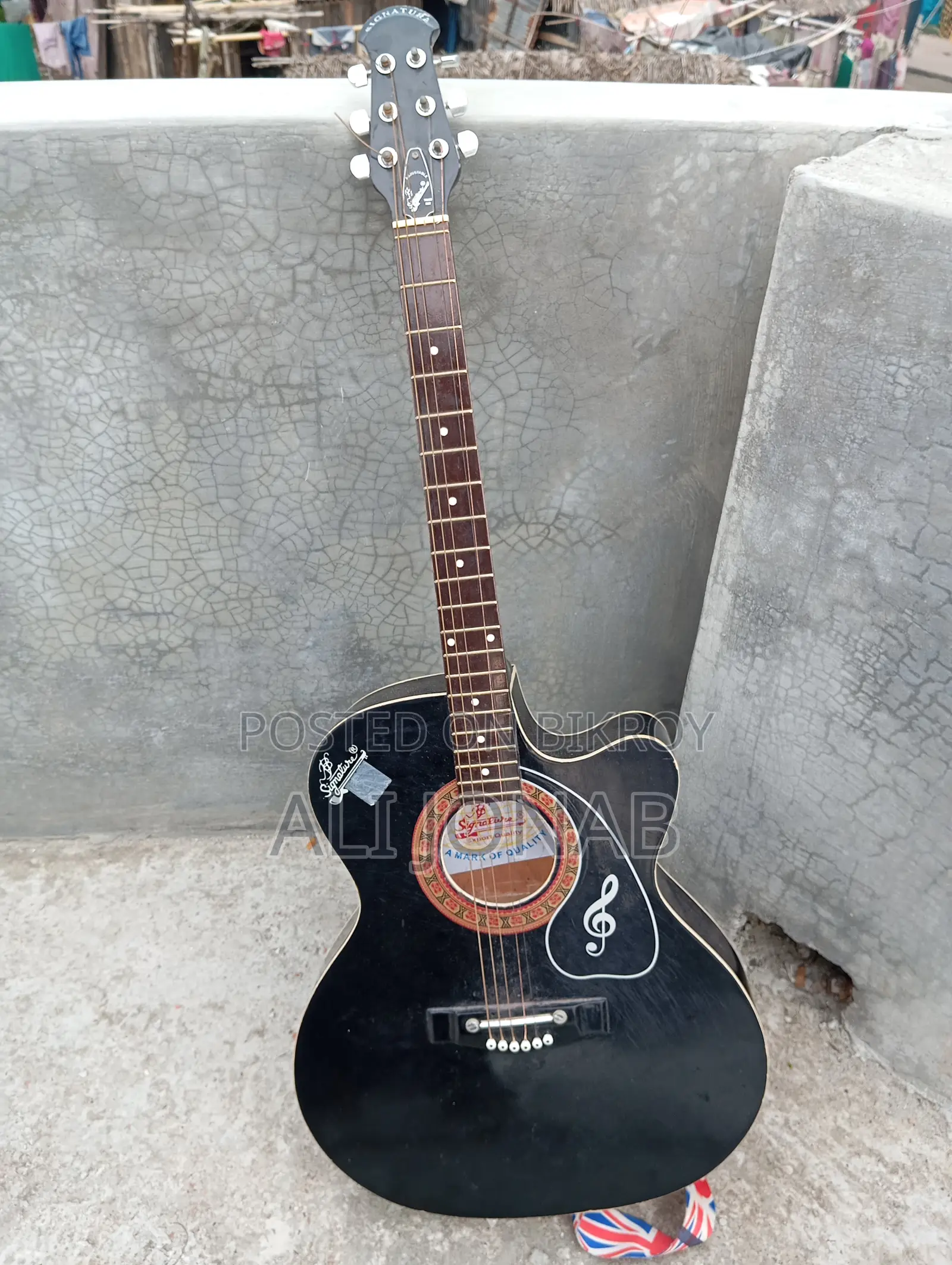 This guitar and country will be sold.