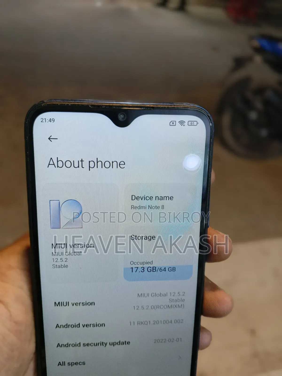 Xiaomi Redmi Note 8 64 GB Blue