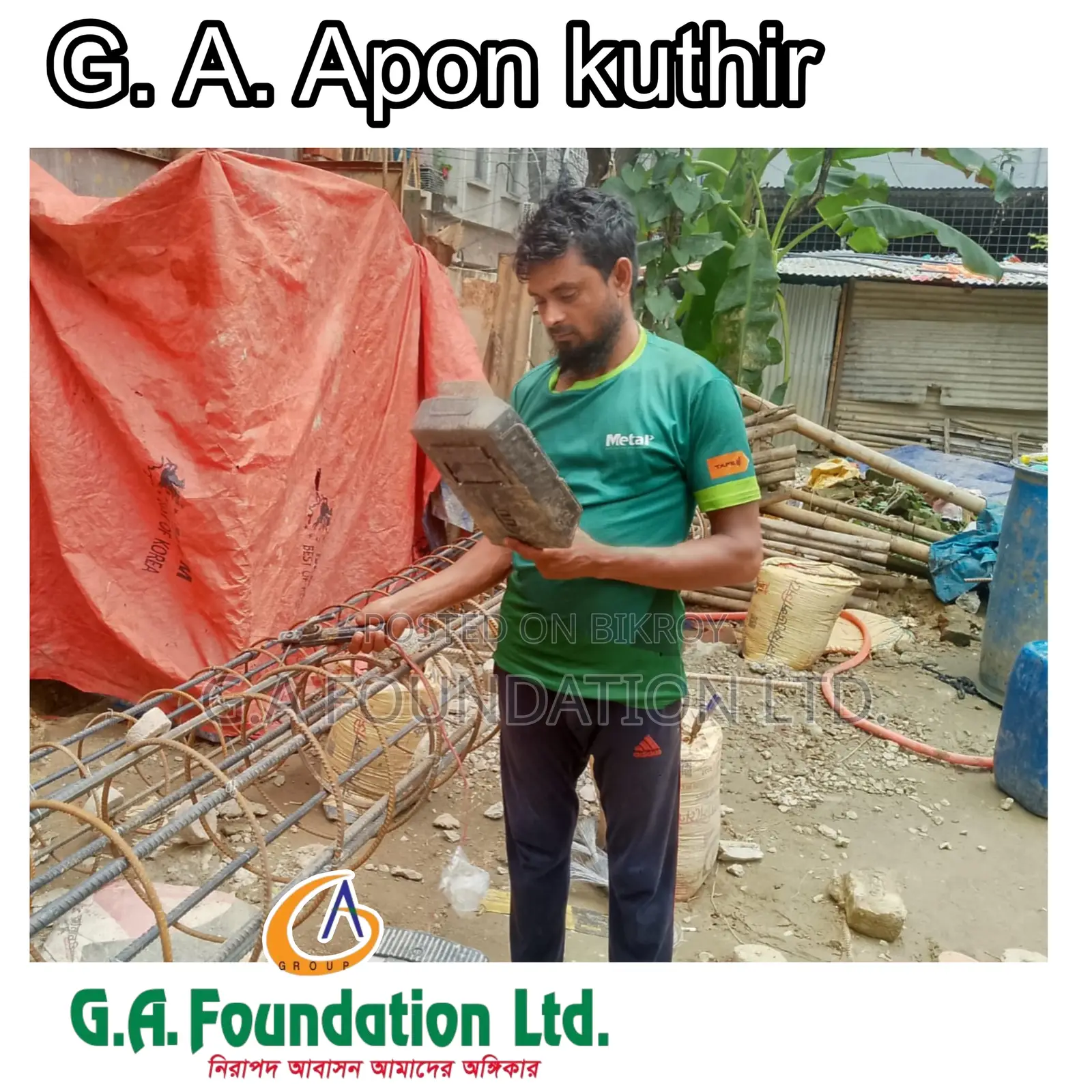 3-Bedroom Apartment in G. A. Apon Kuthir, Mirpur for Sale