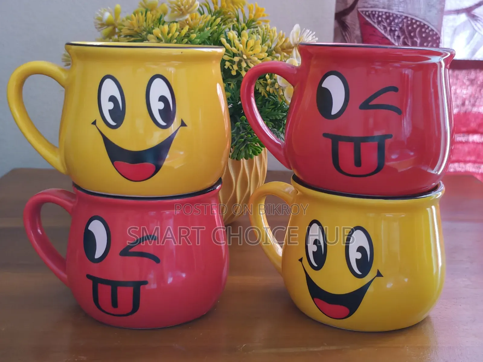 Cute Emoji Ceramic Coffee Mug 250ml Premium Quality Smile Face