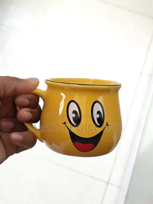 Cute Emoji Ceramic Coffee Mug 250ml Premium Quality Smile Face