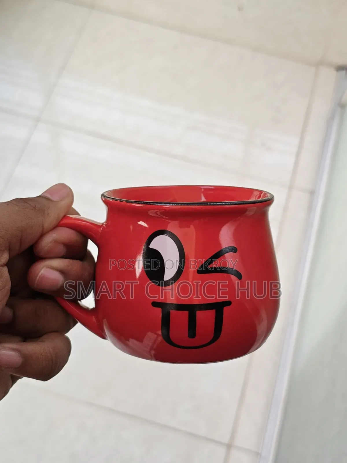 Cute Emoji Ceramic Coffee Mug 250ml Premium Quality Smile Face