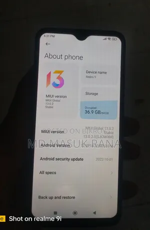 Xiaomi Redmi 9 64 GB Blue