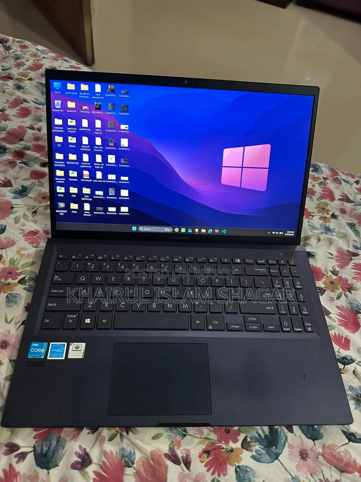 Laptop Asus 12GB Intel Core i3 SSD 512GB