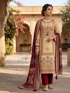Gorgeous Aarong Boutique Karchupi Three-Piece