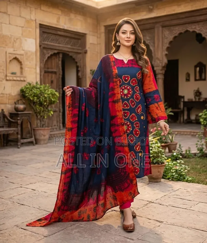 Gorgeous Aarong Boutique Karchupi Three-Piece