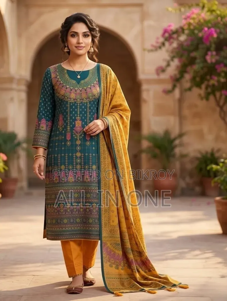 Gorgeous Aarong Boutique Karchupi Three-Piece