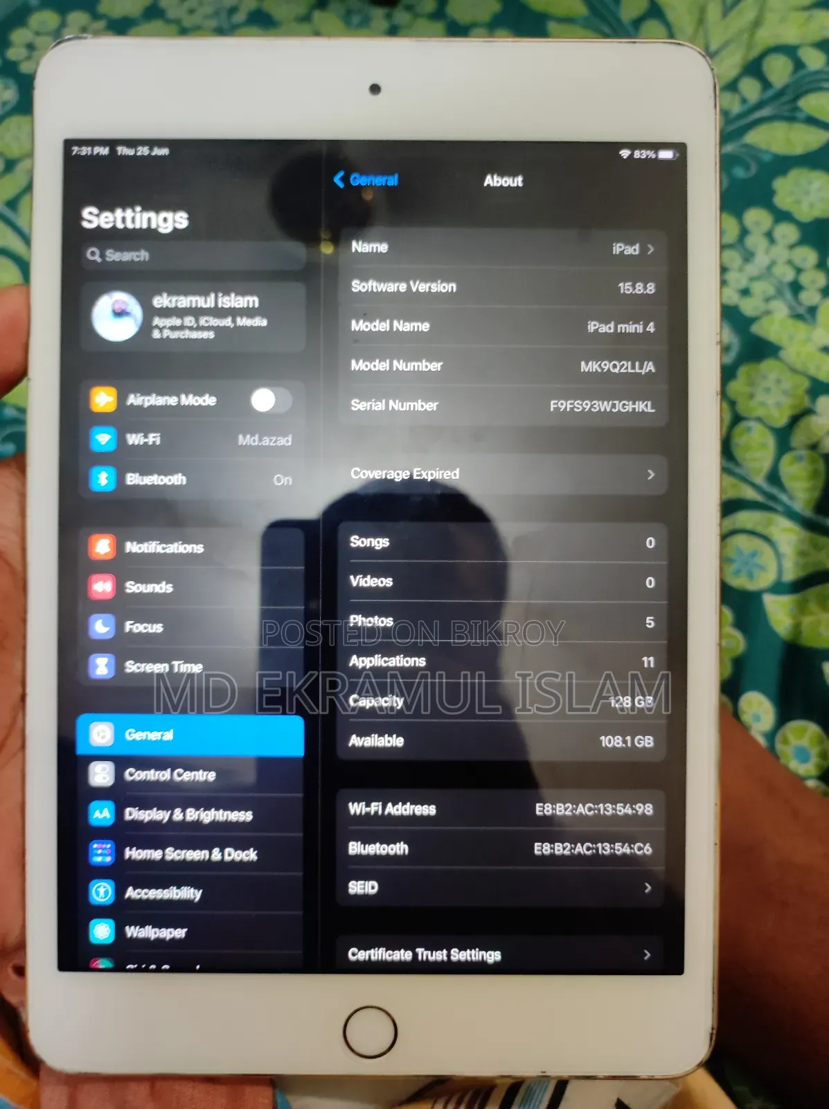 Apple iPad Mini 4 128 GB