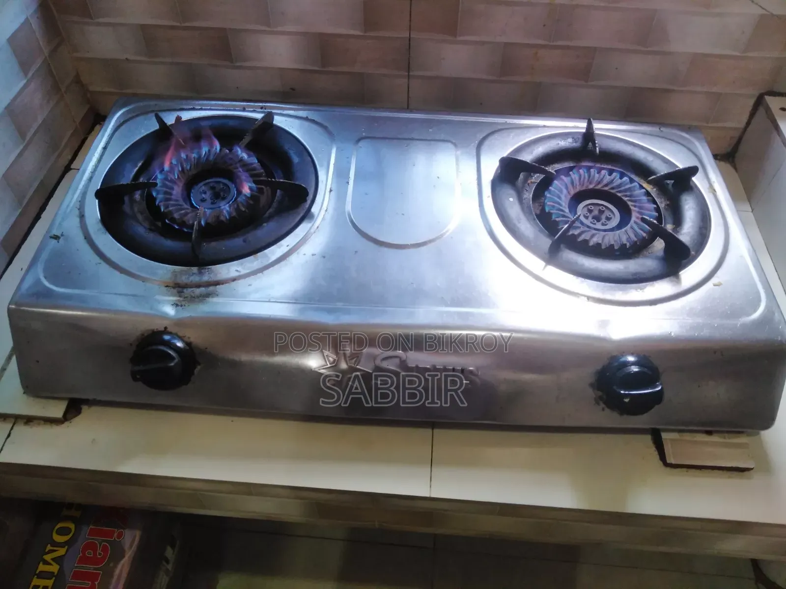 Double Gas Stove.