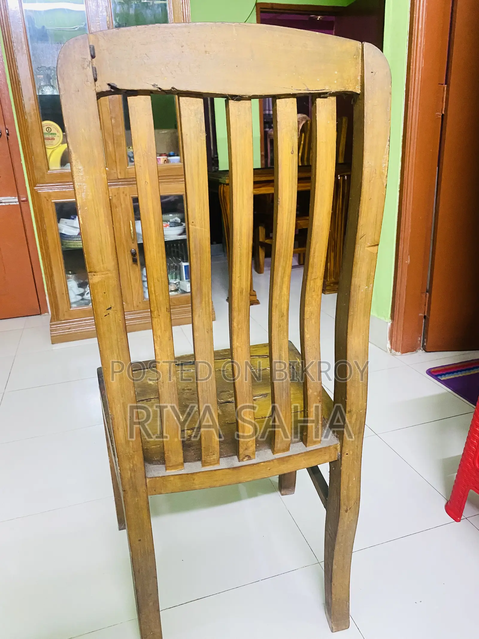 2 Teak wood chairs