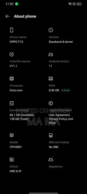 Oppo A15 64 GB Bronze