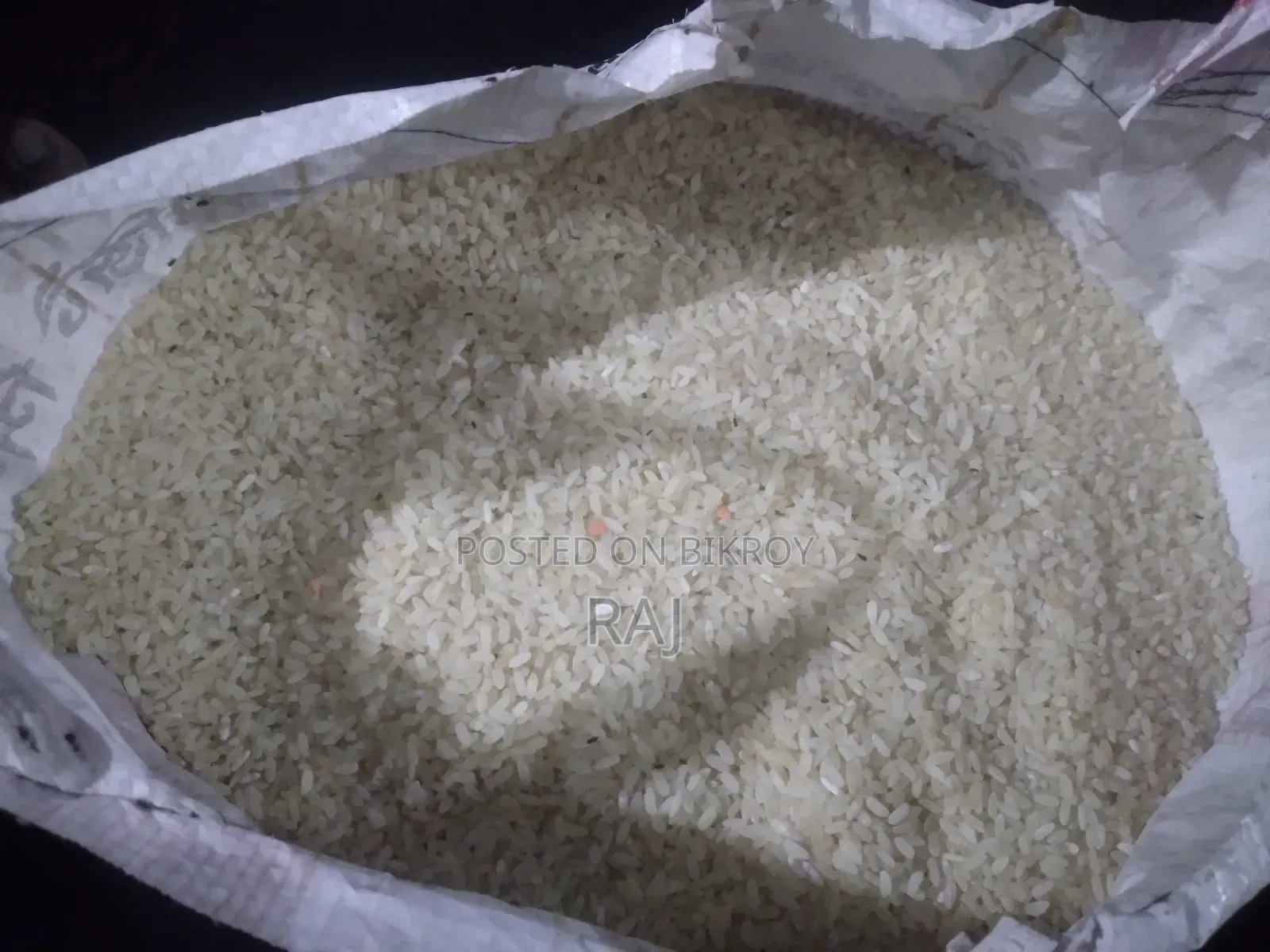 Rice for sale.