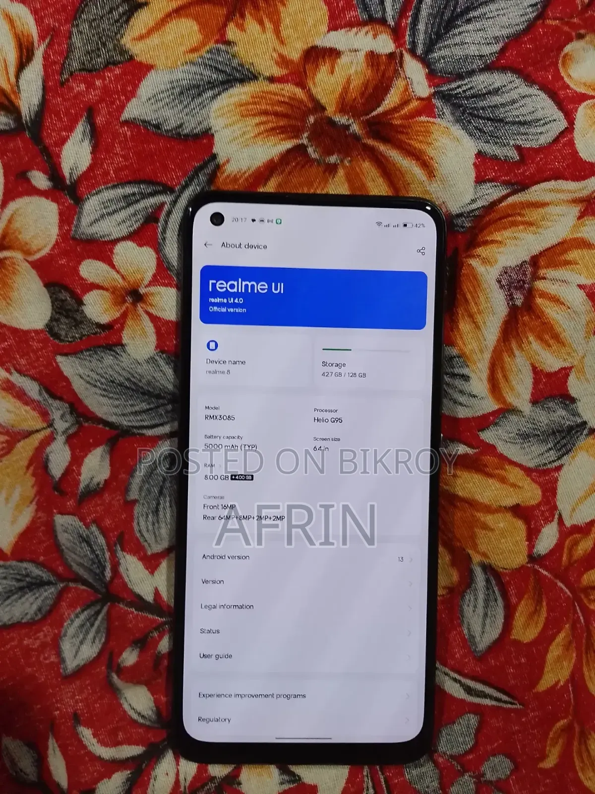 Realme 8 5G 128 GB Black