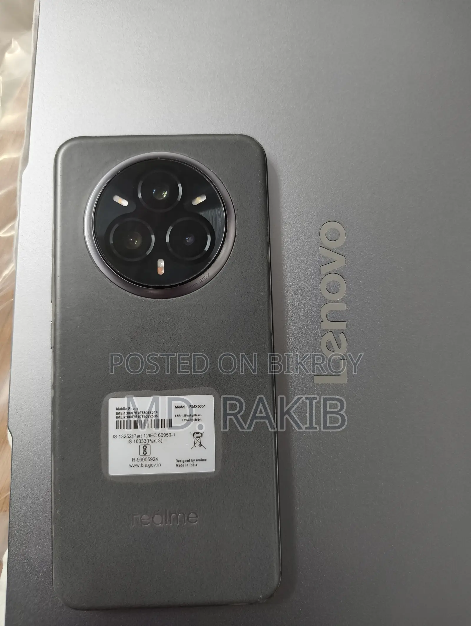 Realme 14 Pro+ 256 GB Gray