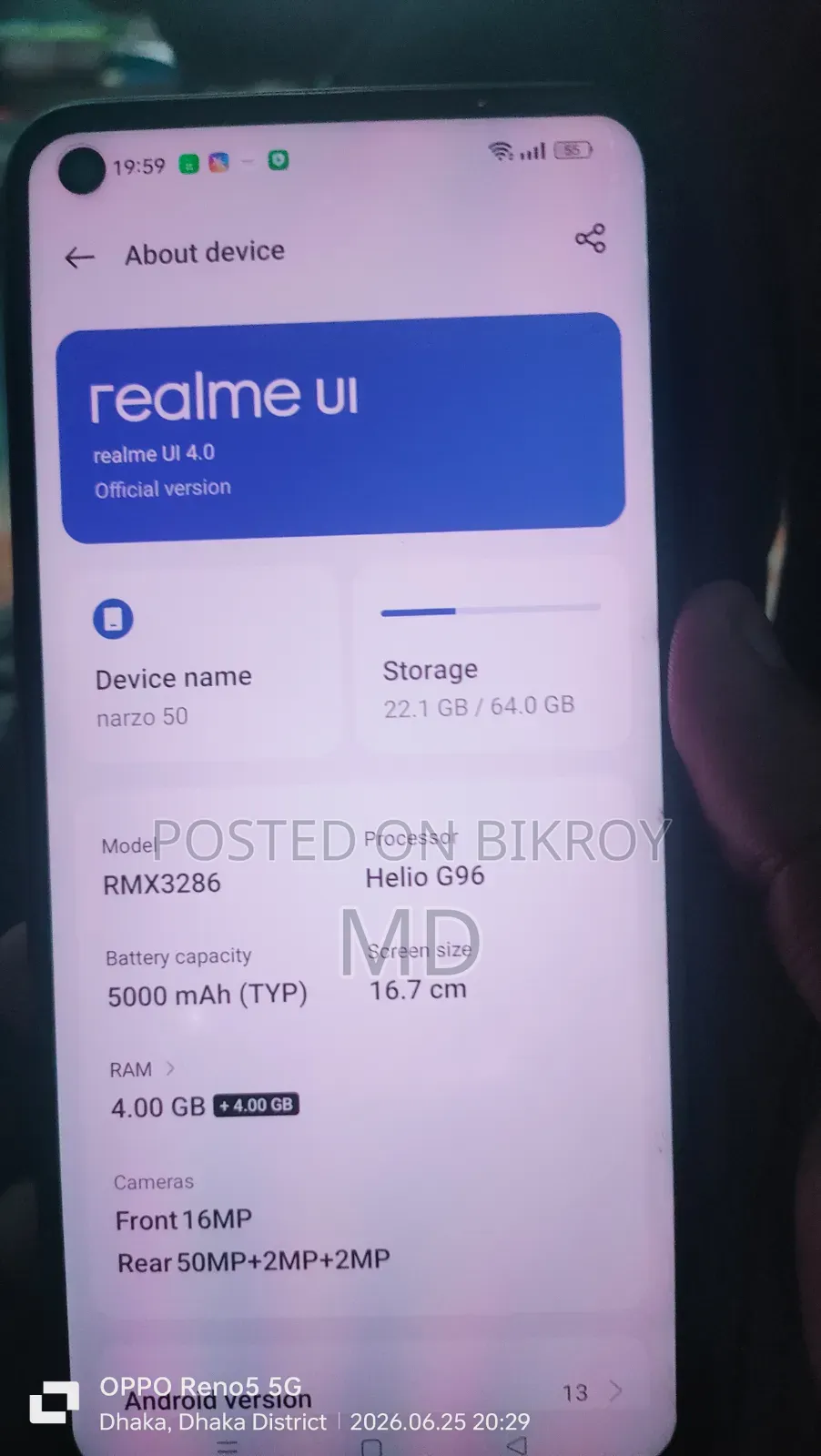 Realme Narzo 50 64 GB Black