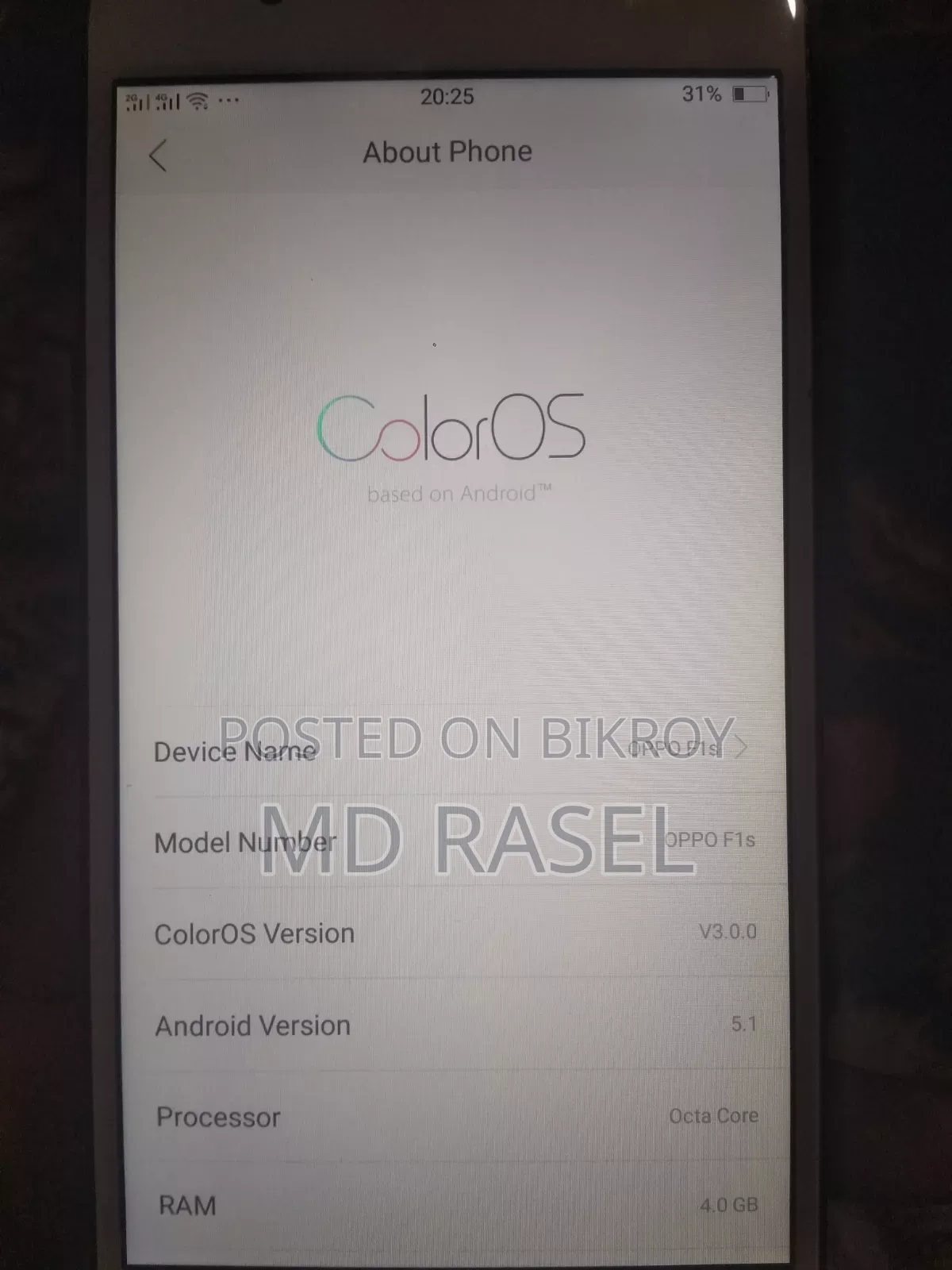 Oppo F1s 64 GB Black