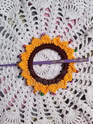 Crochet Hair Bun Stick