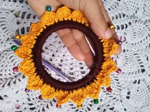 Crochet Hair Bun Stick