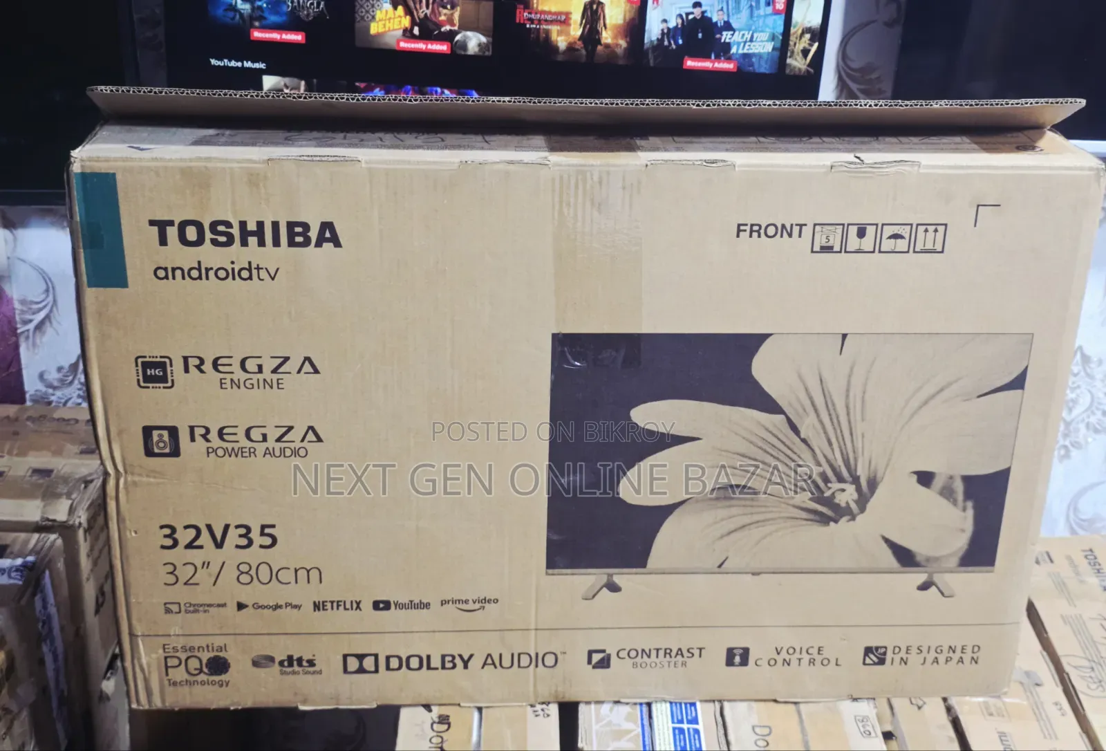 Toshiba 32" Voice Control Borderless LED TV (Replacement Guarantee)