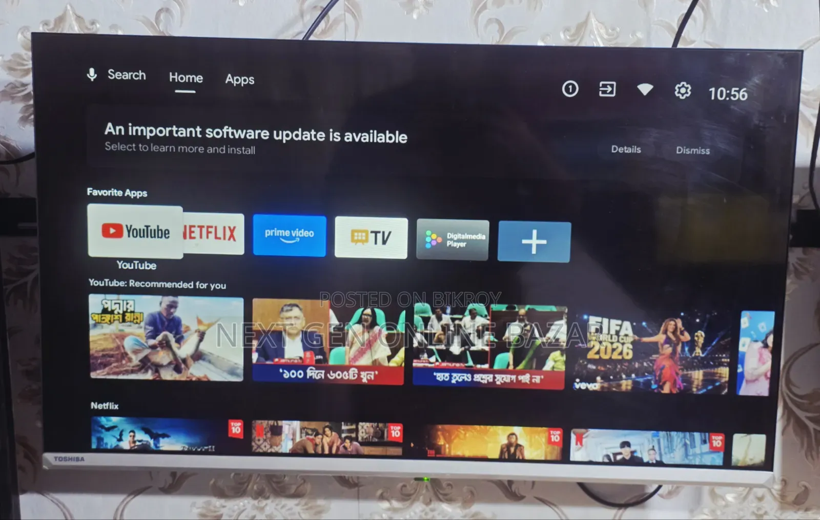 Toshiba 32" Voice Control Borderless LED TV (Replacement Guarantee)