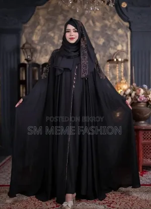Nurjahan Abaya Dubai Cherry Fabric