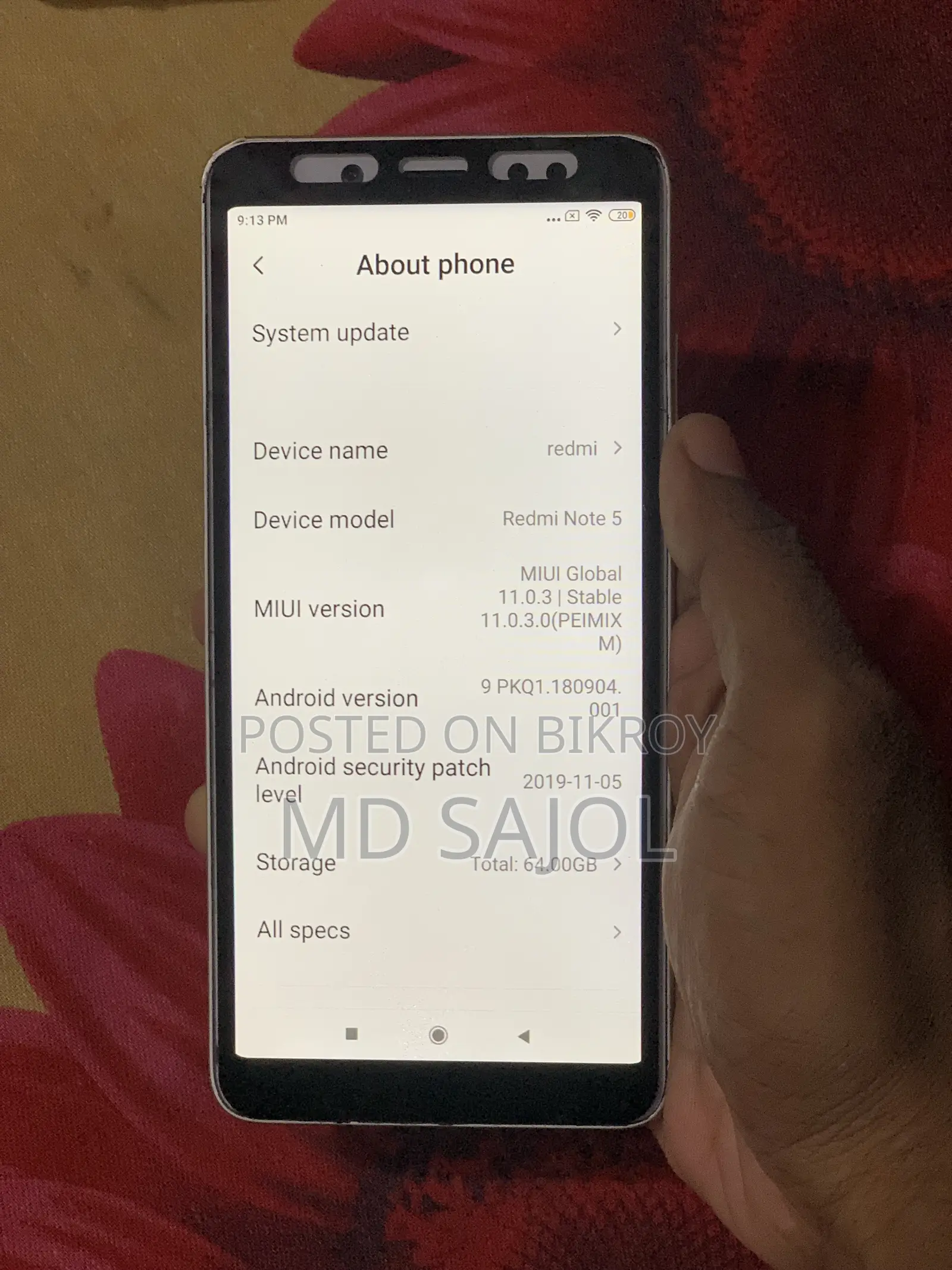 Xiaomi Redmi Note 5 64 GB Silver