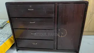 Pure Teak Wood Wardrobe with Drawers for Sale