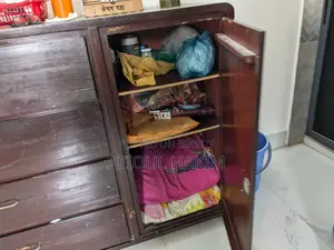 Pure Teak Wood Wardrobe with Drawers for Sale