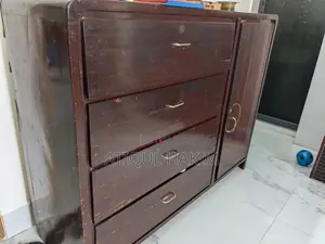 Pure Teak Wood Wardrobe with Drawers for Sale