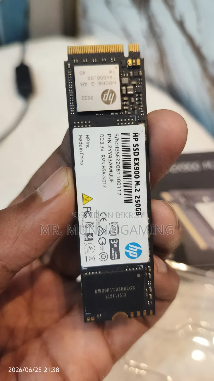 Hp SSD Ex900 M.2