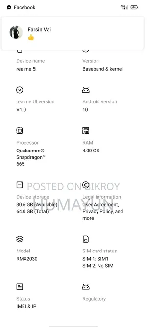 Realme 5i 64 GB Blue