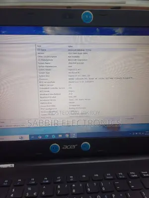 ল্যাপটপ এসার ৮জিবি ইন্টেল পেন্টিয়াম এসএসডি ২৫৬জিবি