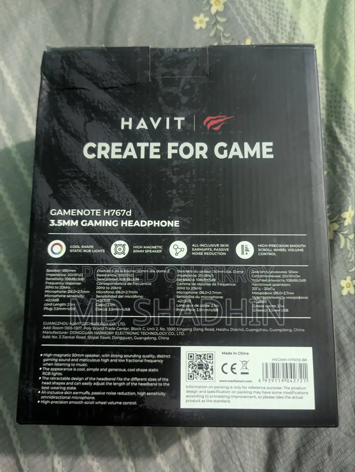Havit RGB Gaming Headphone (Purchased 15 Days Ago)