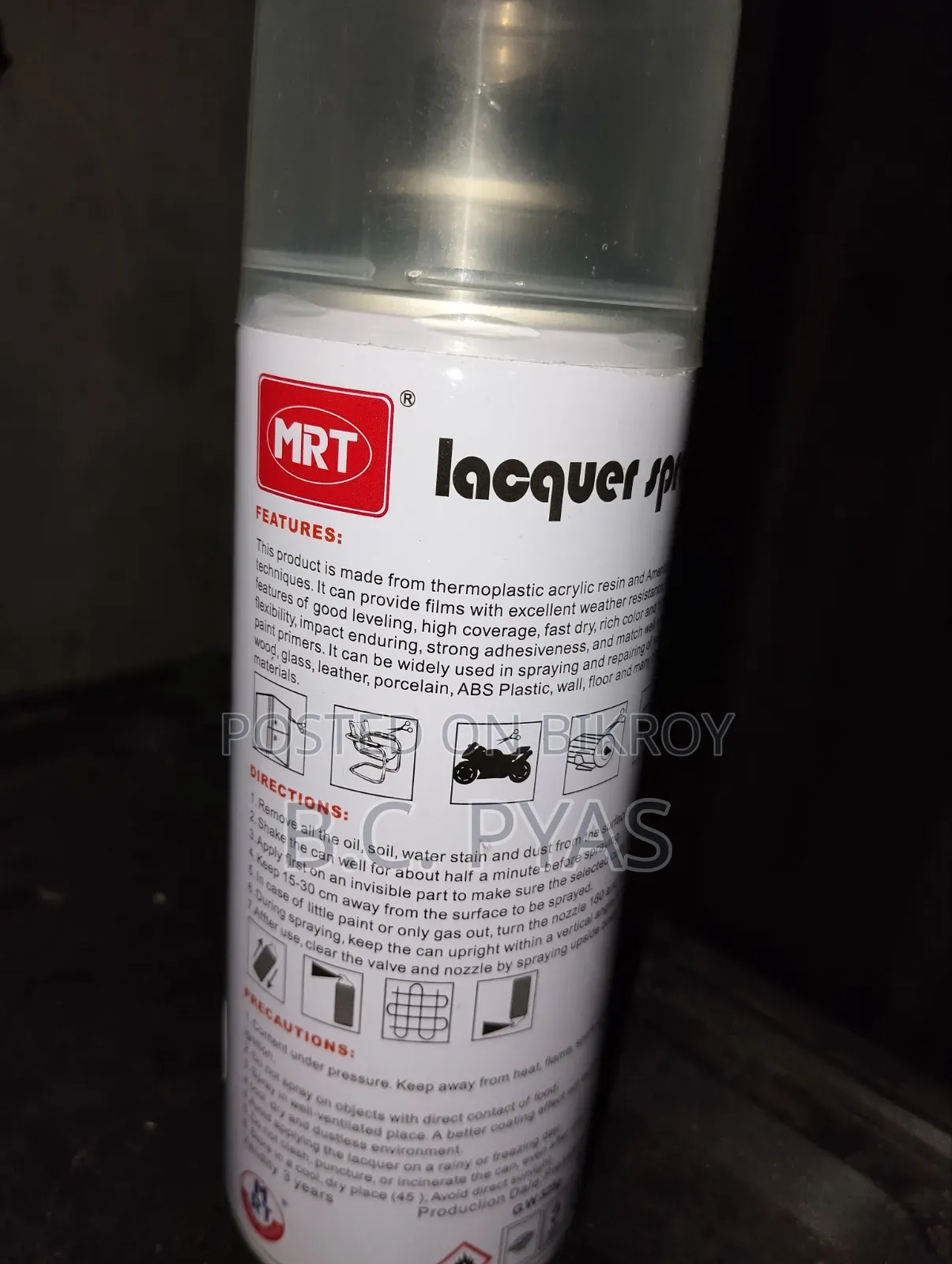 Clear Coat/Hardener/ Lacquer for Bike