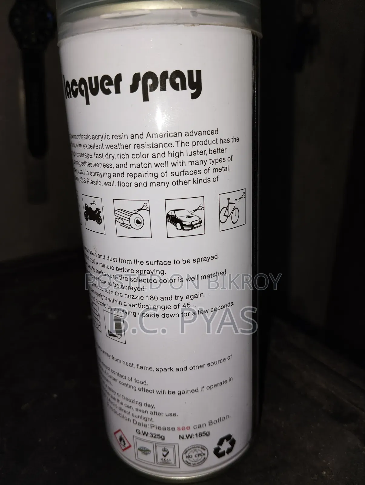 Clear Coat/Hardener/ Lacquer for Bike