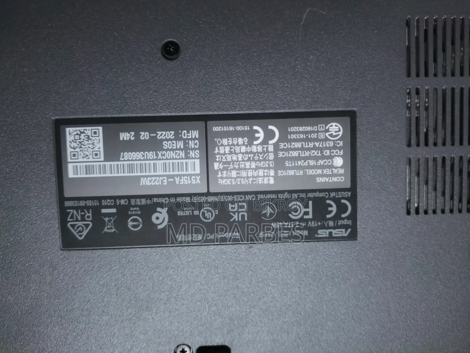 Laptop Asus 4GB Intel Core I3 SSD 1T
