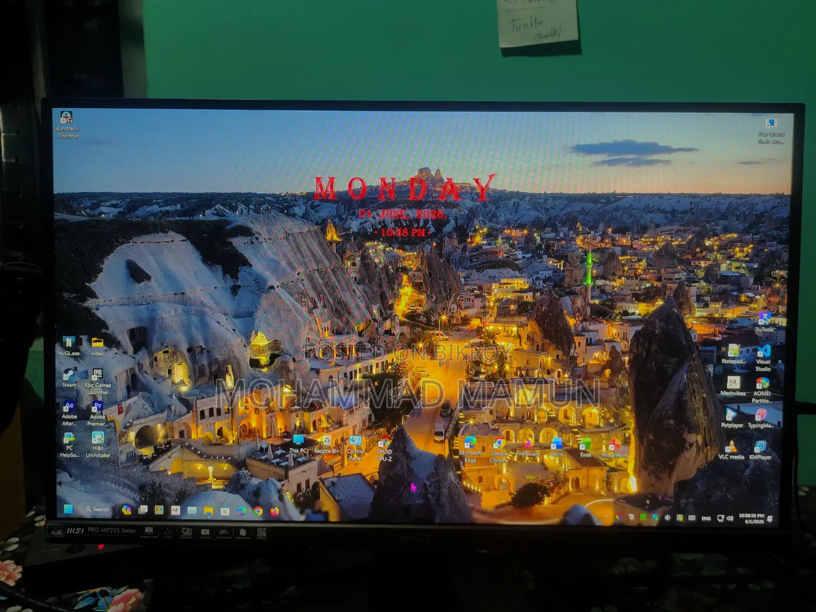 Desktop Computer MSI Model 16GB AMD Ryzen 5 SSD 512GB