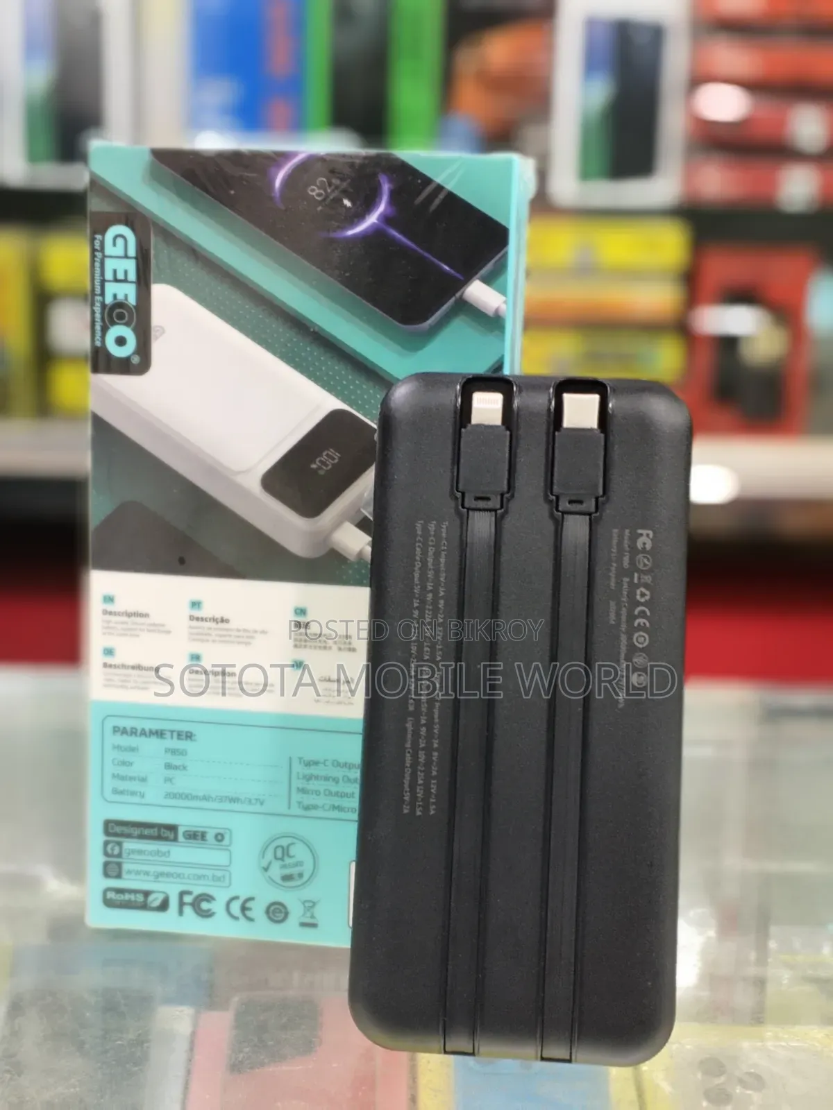 Geeoo P850 20000 Mah 22.5w Power Bank