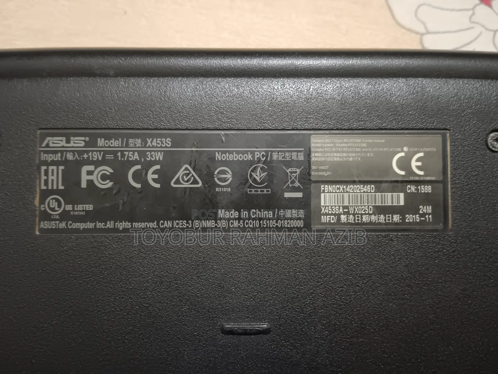 Laptop Asus X452VP 4GB Intel Pentium HDD+SSD 1.5T